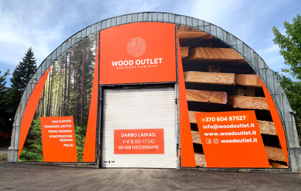 Alytuje duris atvėrė medienos gaminių išparduotuvė WOOD OUTLET